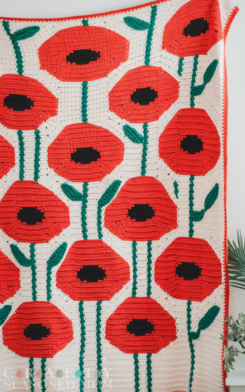 17 Beautiful Crochet Blanket Patterns with Flowers 