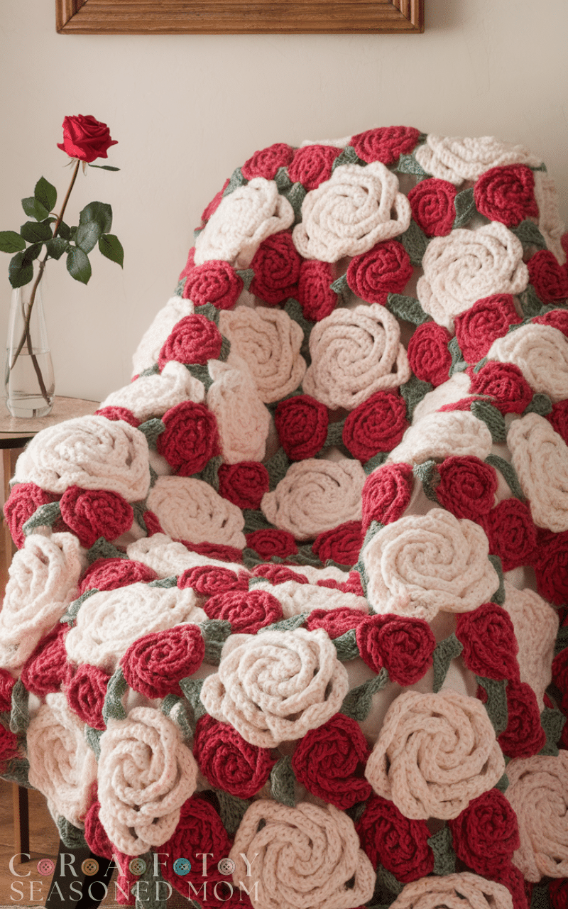 17 Beautiful Crochet Blanket Patterns with Flowers 