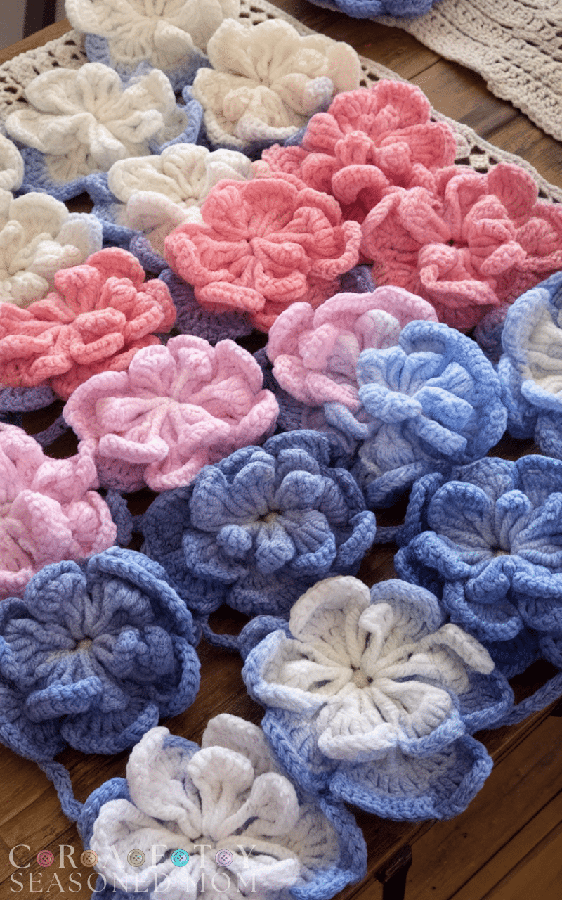 17 Beautiful Crochet Blanket Patterns with Flowers 