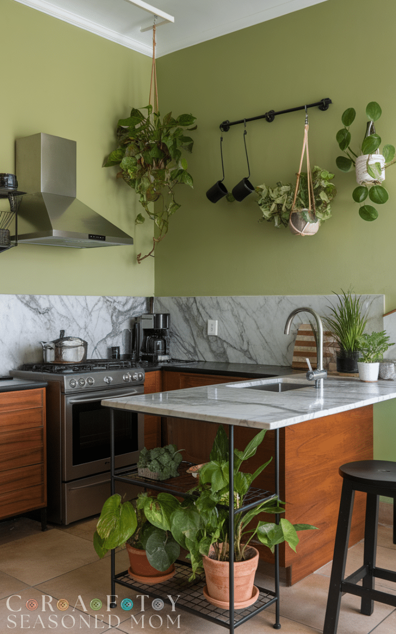 14 Stunning Green Kitchen Walls Ideas