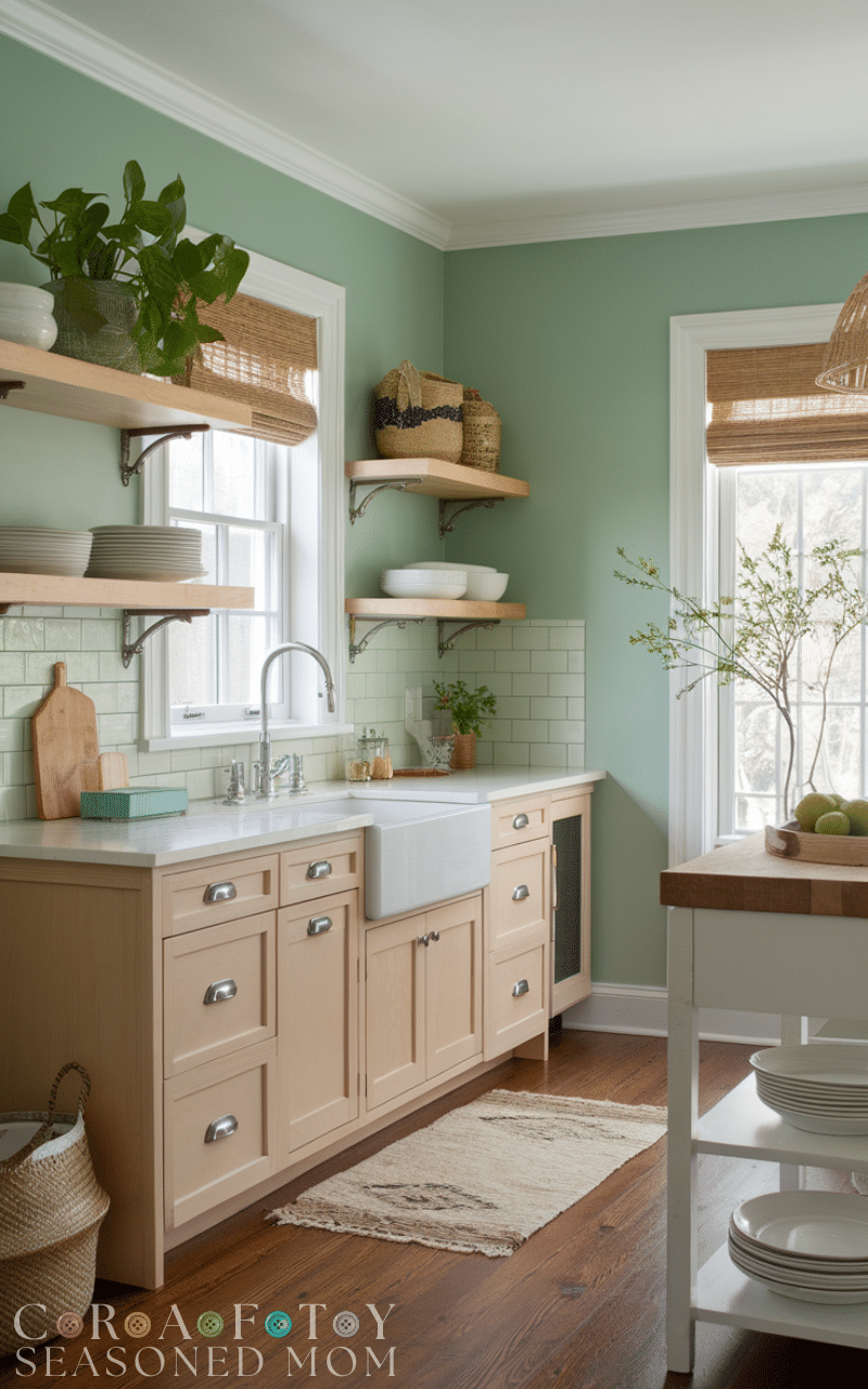 14 Stunning Green Kitchen Walls Ideas
