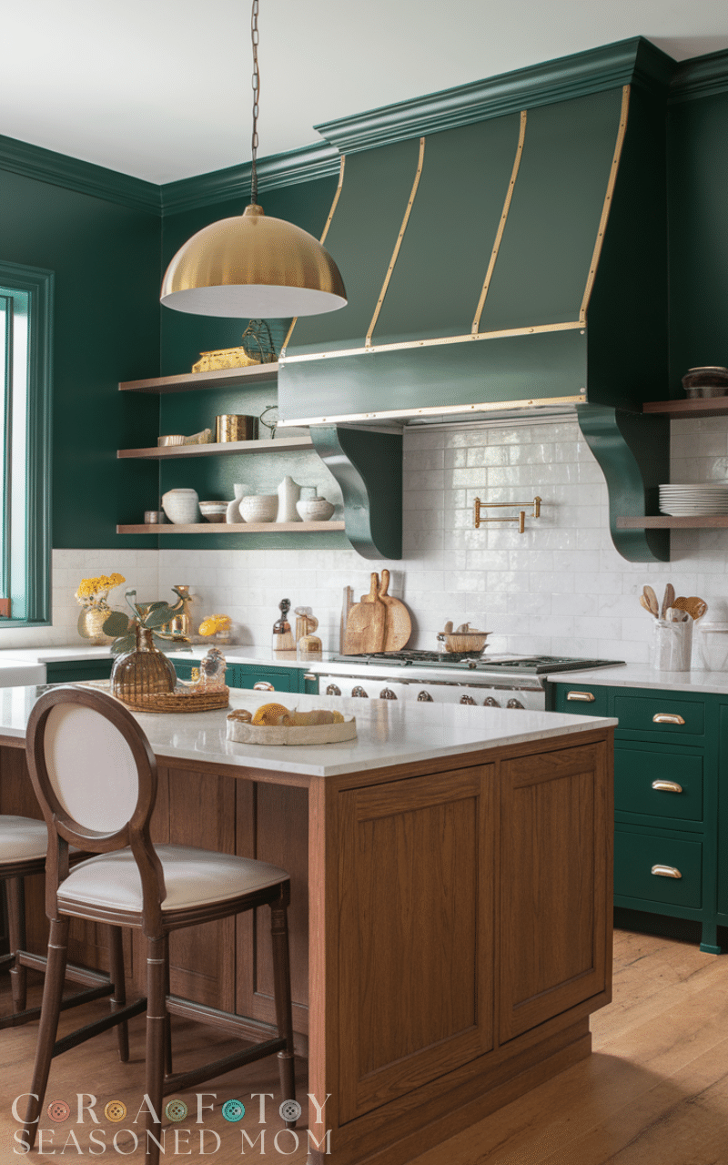 14 Stunning Green Kitchen Walls Ideas