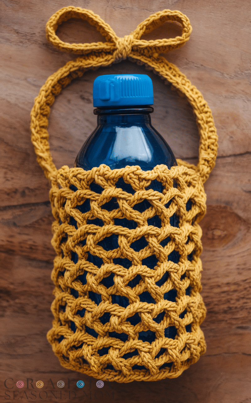 15 Easy Crochet Water Bottle Holder Ideas