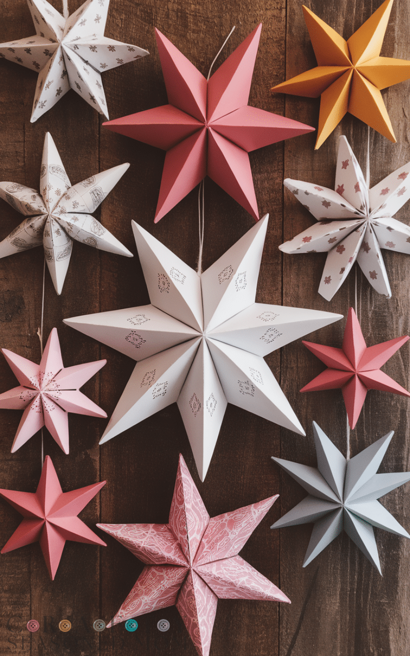 15 Easy DIY Paper Stars Tutorial Ideas