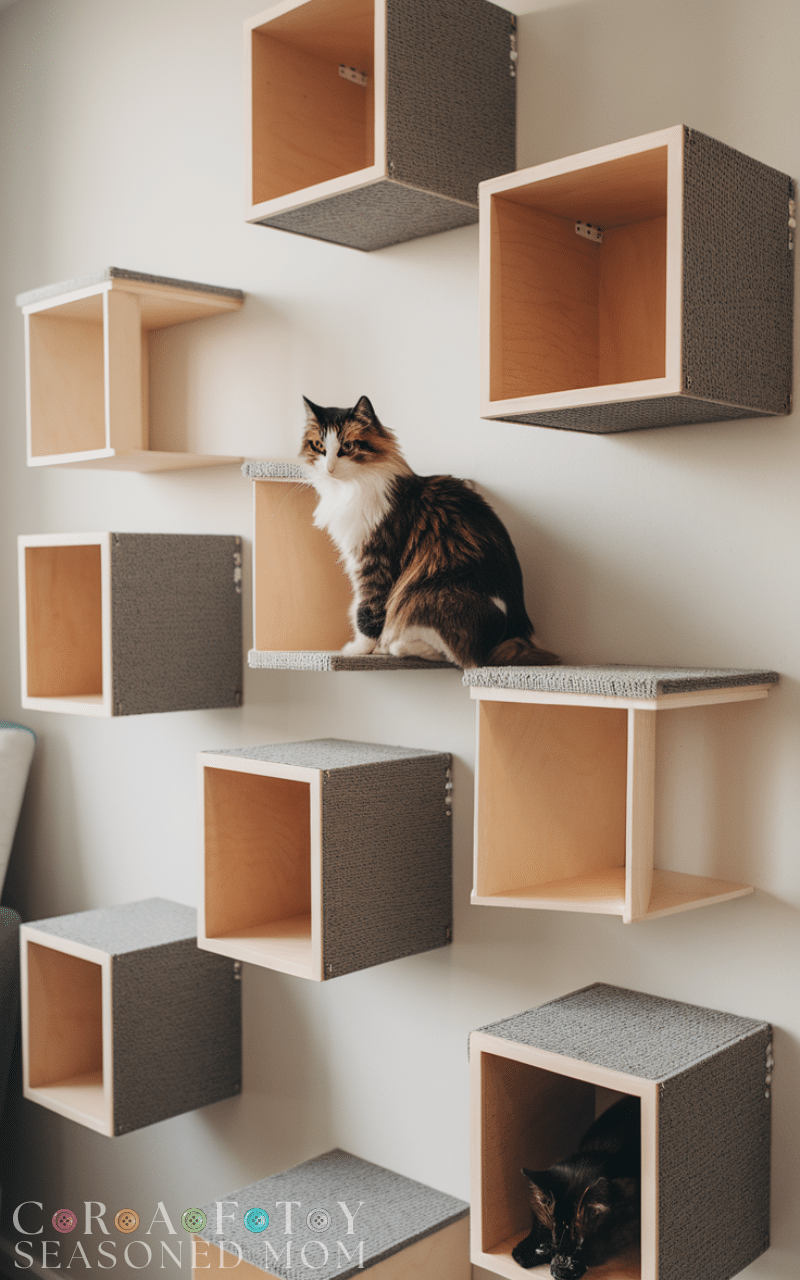 14 Easy Climbing Cat Shelves Ideas