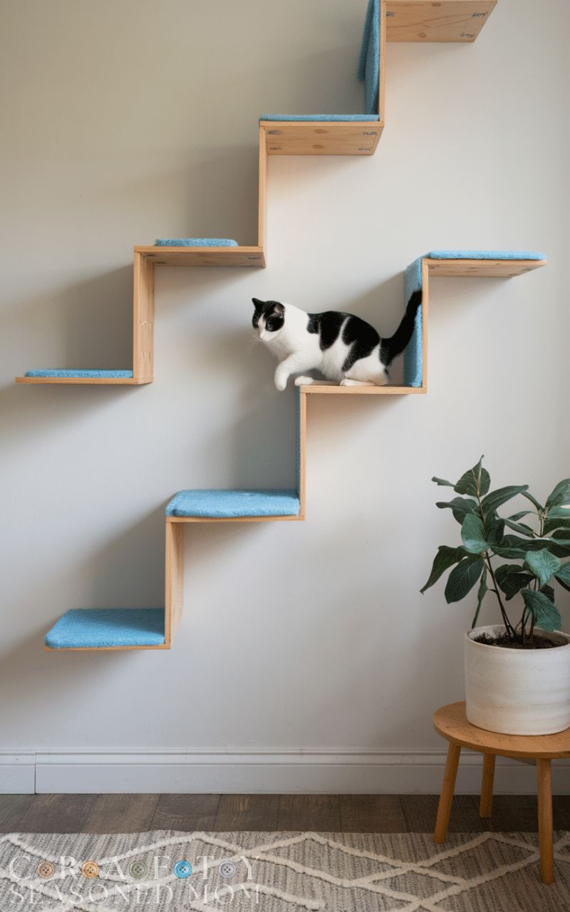 14 Easy Climbing Cat Shelves Ideas