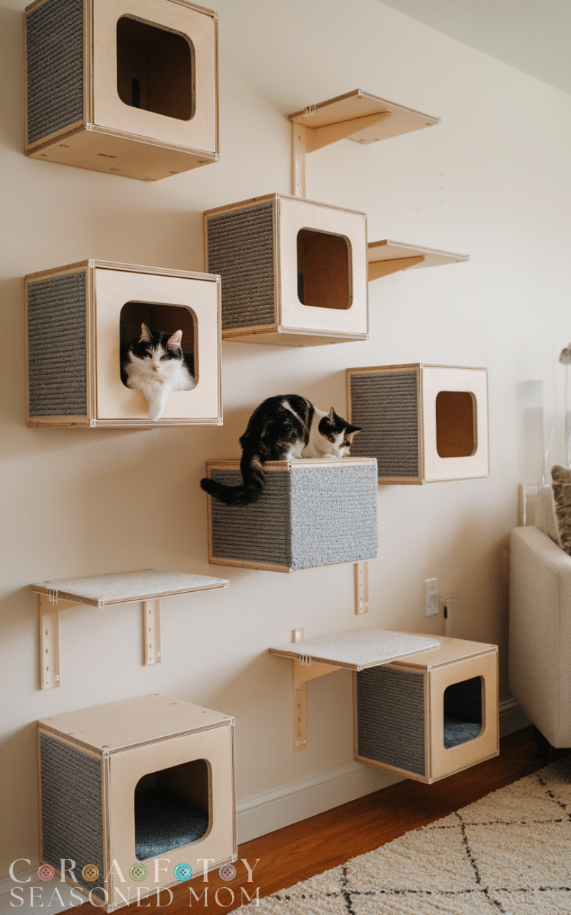 14 Easy Climbing Cat Shelves Ideas