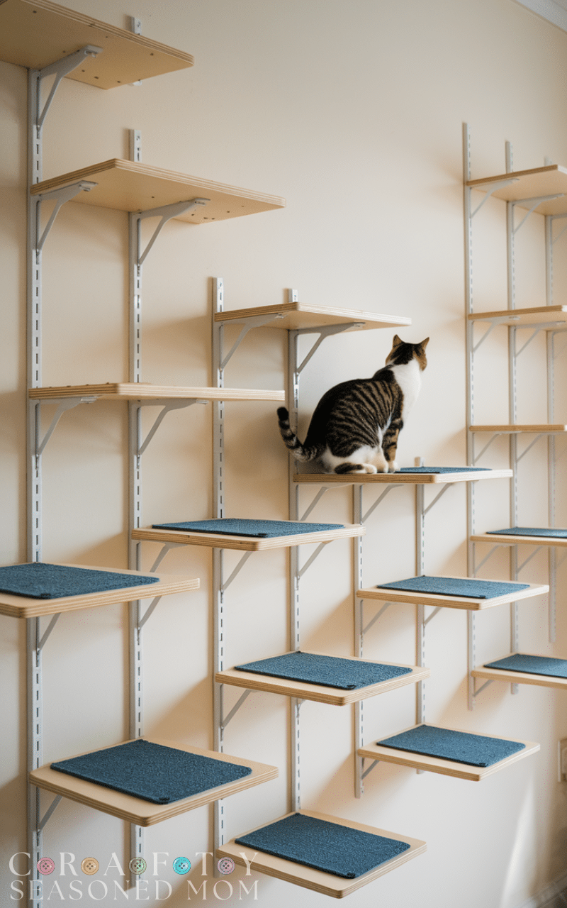 14 Easy Climbing Cat Shelves Ideas