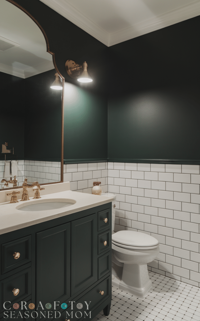 17 Stunning Dark Green Bathroom Ideas